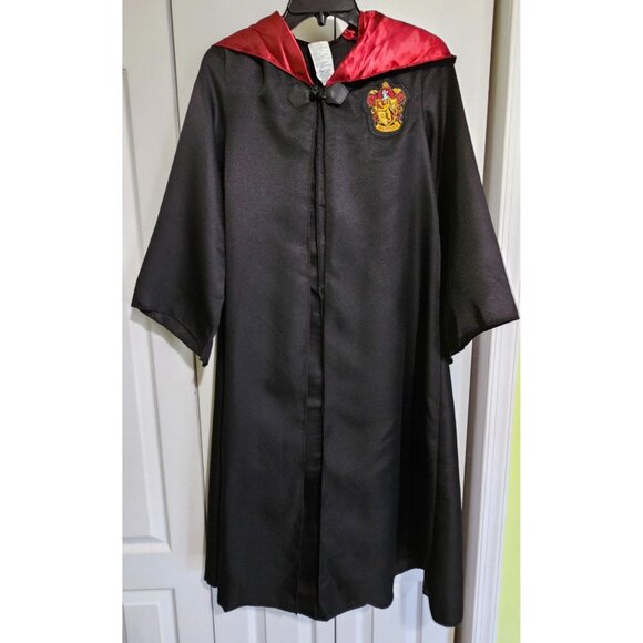 Harry Potter Gryffindor Costume Kids 10-12 Bundle Robe Wand Sorting Hat Glasses - Picture 5 of 7